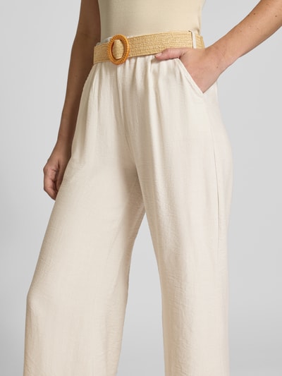 ZABAIONE Stoffhose mit Eingrifftaschen Beige 3
