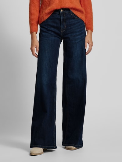 Cambio Flared jeans met 5-pocketmodel, model 'PALAZZO' Donkerblauw - 4