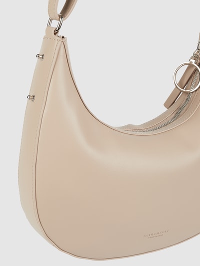 Seidenfelt Hobo Bag in Leder-Optik Modell 'Vinne' Taupe 4