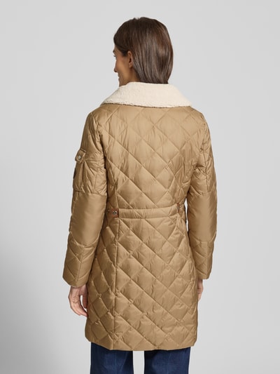 Lauren Ralph Lauren Gewatteerde lange jas met opstaande kraag en ritssluiting Beige - 5