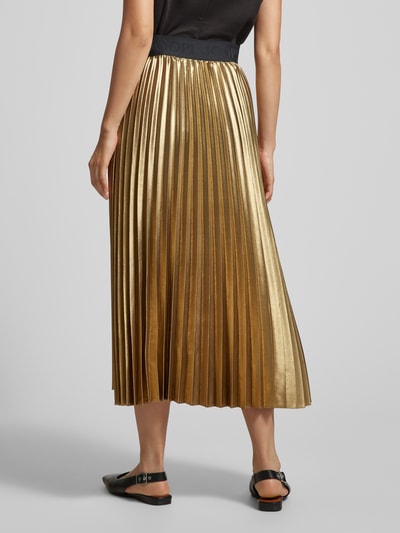 JOOP! Midirok met plissévouwen en elastische band Goud gemêleerd - 5