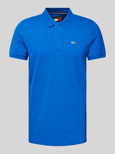 Tommy Jeans Slim Fit Poloshirt mit Logo-Stitching Royal 2