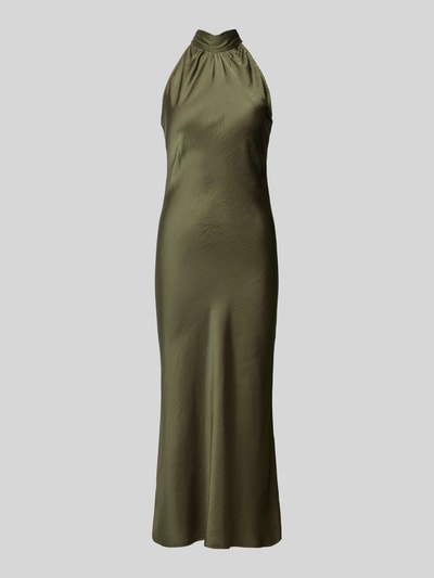 Swing Cocktailkleid mit Neckholder Khaki 2