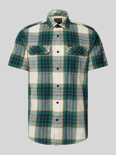 PME Legend Regular Fit Freizeithemd mit Brusttaschen Gruen 2