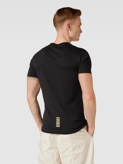 EA7 Emporio Armani T-Shirt mit Label-Print Black 5