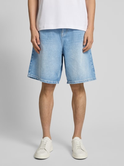 Les Deux Baggy Fit Jeansshorts im 5-Pocket-Design Modell 'Ryder' Hellblau 4