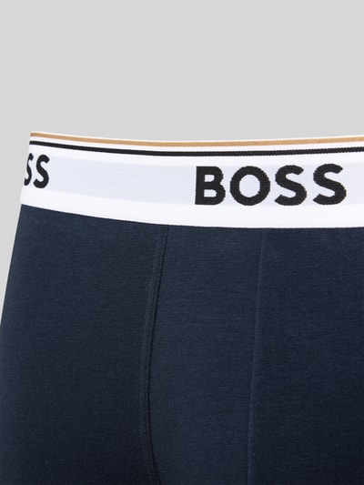 BOSS Slim fit boxershort van katoenmix in een set van 3 stuks Marineblauw - 2