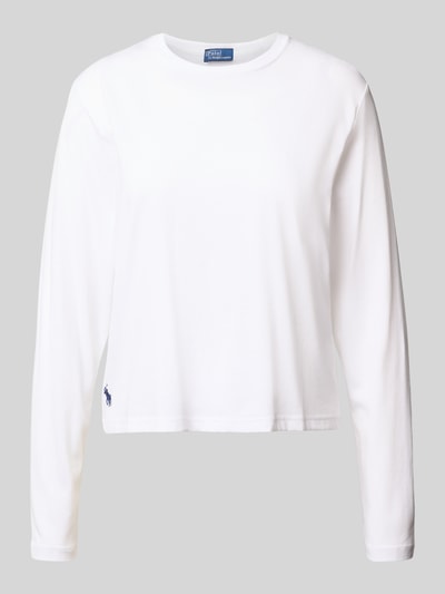 Polo Ralph Lauren Regular Fit Longsleeve aus Baumwoll-Modal-Mix Weiss 2
