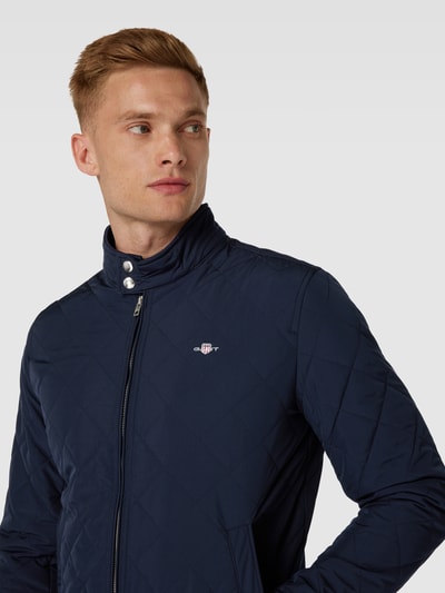 Gant Kurtka z detalami z logo model ‘QUILTED’ Granatowy 3