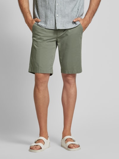 Brax Regular Fit Chino-Shorts mit Gesäßtaschen Modell 'BOZEN' Hellgruen 4