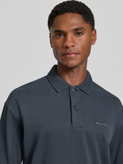 Marc O'Polo Relaxed Fit Poloshirt aus reiner Baumwolle Marine 3