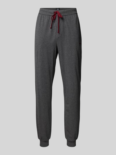 BOSS Regular Fit Sweatpants aus Baumwoll-Mix Dunkelgrau 2