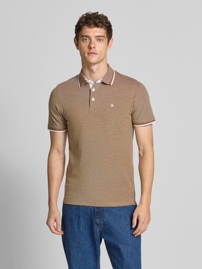 Jack & Jones Regular Fit Poloshirt mit Knopfleiste Modell 'PAULOS' Kupfer 4