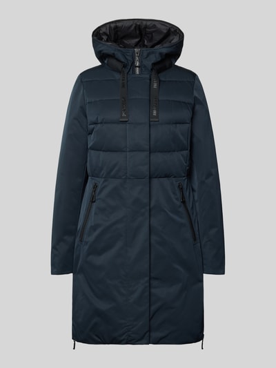 Amber & June Gewatteerde jas met capuchon Donkerblauw - 2