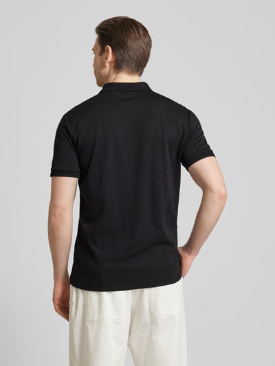 SELECTED HOMME Regular Fit Poloshirt mit Reißverschlussleiste Modell 'FAVE' Black 5