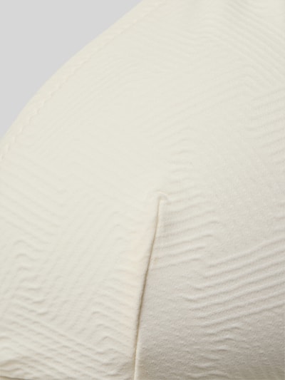 Produktfoto, Bikini-Oberteil in Triangel-Form Modell 'Millor Beach' von JOOP! Collection in Creme mit feiner Struktur und dezenter Musterung, Material-Mix mit Stretch-Anteil