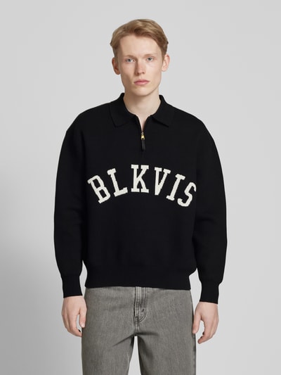 BLKVIS Strickpullover mit Polokragen Black 4