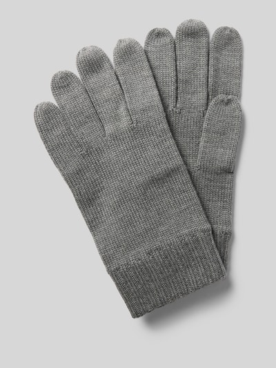 Polo Ralph Lauren Handschoenen van wol met labelstitching Middengrijs gemêleerd - 1