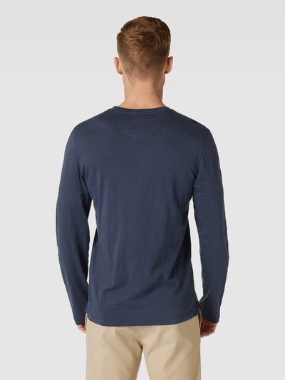 camel active Longsleeve mit kurzer Knopfleiste Marine 5