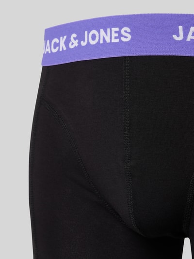 Jack & Jones Trunks mit elastischem Label-Bund Modell 'AXEL' im 3er-Pack Black 2