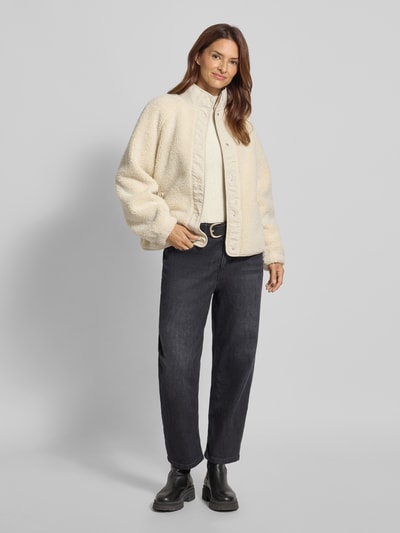 Samsøe Samsøe Strickpullover aus Wolle mit Strukturmuster Modell 'JOSE' Offwhite 1