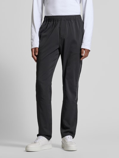 Joy Sweatpants met elastische band, model 'LINUS' Zwart - 4