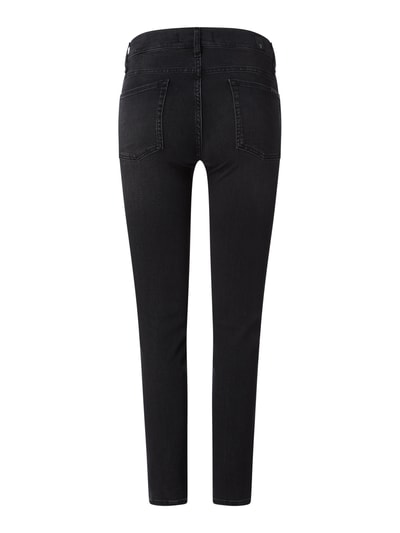 7 For All Mankind Slim Fit Ankle Cut Jeans mit Stretch-Anteil Modell 'Roxanne' Black 3