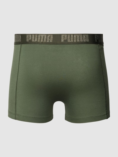 Puma Boxershorts mit elastischem Label-Bund Modell 'BASIC' Khaki 3