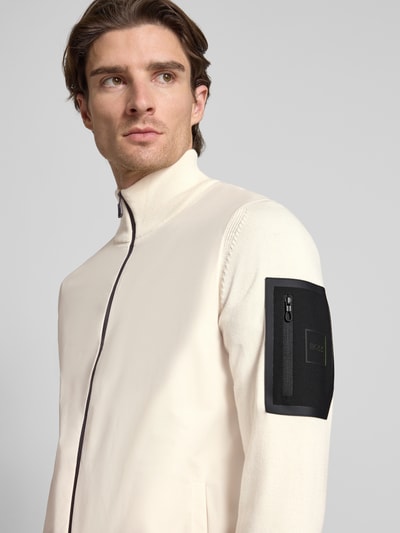 BOSS Green Regular Fit Thermo-Funktionsjacke mit Schurwoll-Anteil Modell 'MOMENTUM' Offwhite 3