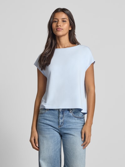 Someday T-Shirt mit Kappärmeln Modell 'Kamie' Bleu 4