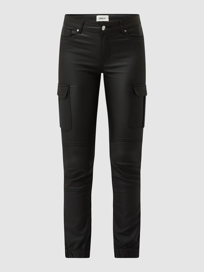 Only Skinny Fit Cargojeans mit Stretch-Anteil Modell 'Missouri' Black 2