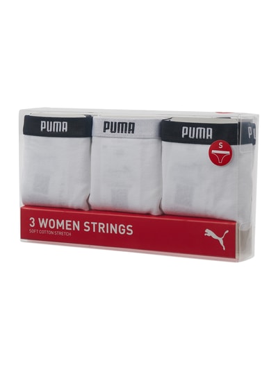 Puma String met stretch, set van 3 stuks Wit - 2