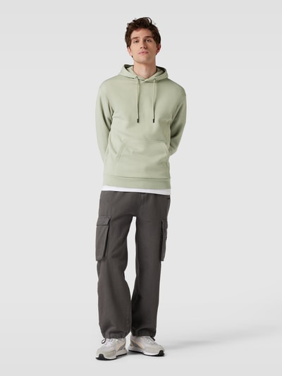 Jack & Jones Bluza z kapturem i detalem z logo model ‘BRADLEY’ Limonkowy 1