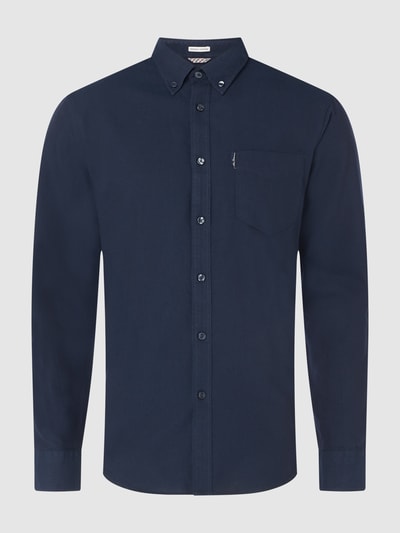 BEN SHERMAN Regular fit vrijetijdsoverhemd van biologisch katoen  Marineblauw - 2