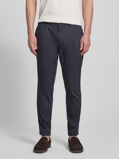 JOOP! COLLECTION Regular Fit Stoffhose mit Logo-Detail Modell 'Lester' Marine 4