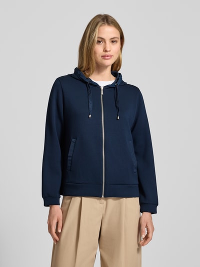 Tom Tailor Regular fit sweatjack met viscose Marineblauw - 4