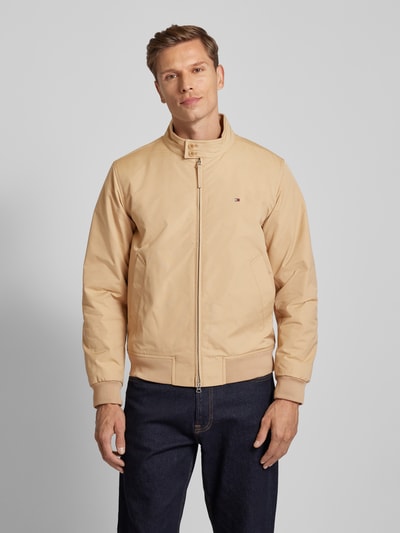 Tommy Hilfiger Jack met logostitching, model 'HARRINGTON' Zand - 4