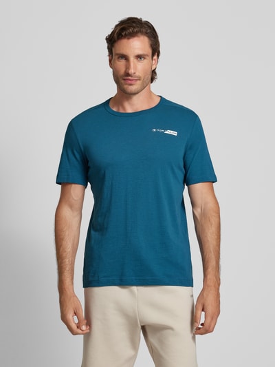 Tom Tailor Regular Style T-Shirt mit Label-Print Gruen 4
