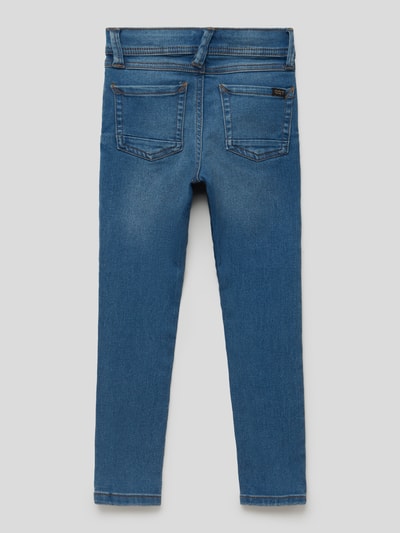 Name It Slim fit jeans met labelpatch, model 'NMMSILAS DNMA1TINDY PANT' Blauw - 3