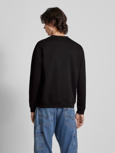 Calvin Klein Jeans Sweatshirt met labelprint, model 'OUTLINE' Zwart - 5