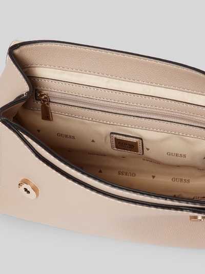 Guess Handtas met labelapplicatie, model 'ECO ALI' Taupe - 5