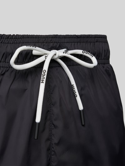 HUGO Badehose mit elastischem Bund Modell 'HAITI' Black 2