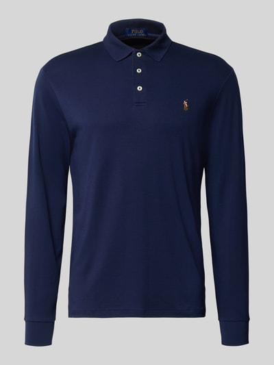 Polo Ralph Lauren slim fit poloshirt van puur katoen Marineblauw - 1