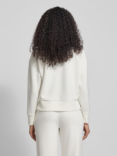 Christian Berg Woman Sweatshirt mit Umlegekragen Offwhite 5