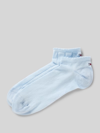 Tommy Hilfiger Sneakersocken mit Label-Print im 2er-Pack Hellblau 1