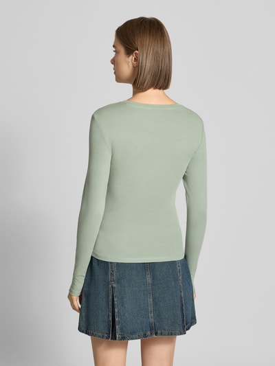 ONLY Regular Fit Langarmshirt aus Baumwoll-Mix Modell 'RILEY' Schilf 5