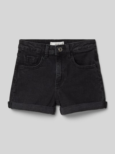 Mango Regular Fit Jeansshorts im 5-Pocket-Design Modell 'chip' Black 1