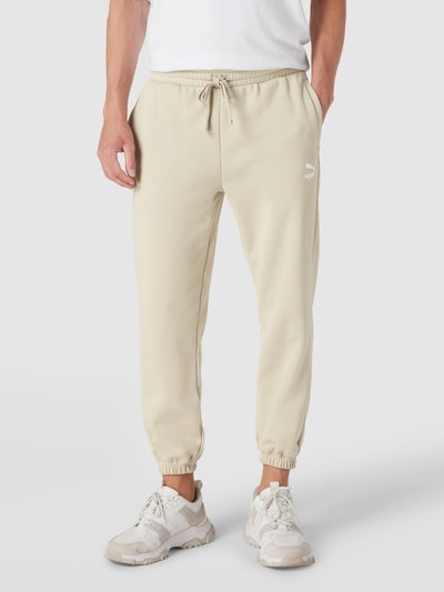 PUMA PERFORMANCE Sweatpants mit Brand-Stitching Modell 'Classics Small Logo Sweat' Khaki 4