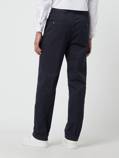 Hiltl Bundfaltenhose mit Stretch-Anteil Modell 'Morello' Marine 5