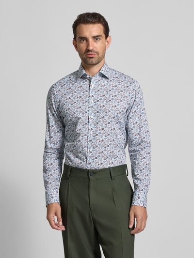 OLYMP Modern fit vrijetijdsoverhemd met kentkraag Wit - 4